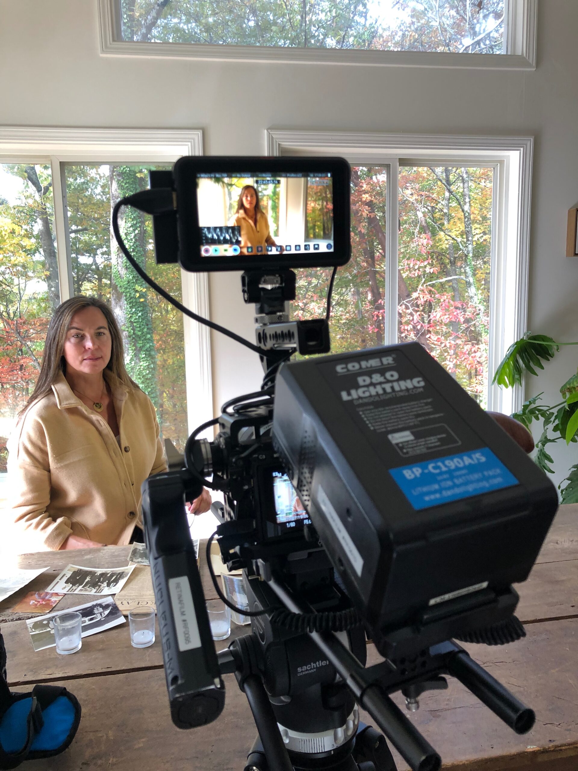 Sarah Gillespie behind the camera