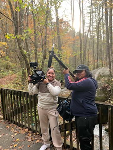 Itzel and Dessy the sound mixer